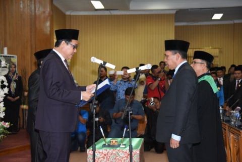 Syaukani Resmi Dilantik Sebagai PAW Heru Wahyudi 